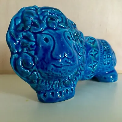 Buy Bitossi Rimini Blue 1950s Design Bitossi Aldo Londi Italian Pottery Lion • 119£