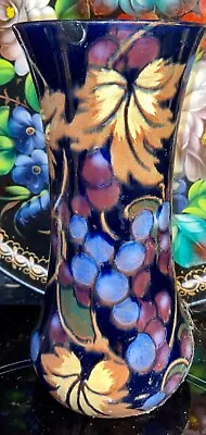 Buy Vintage Royal Stanley Ware Jacobean Vase Grape Pattern • 35£