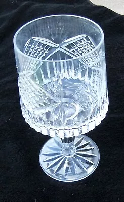 Buy Irish Tyrone Crystal Slieve Donard Wine Glass Gallaher Ballymena 1941-1991 • 10£