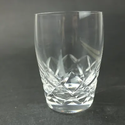 Buy Vintage Stuart Crystal Cut Glass Whisky Tot Tumbler 200ml Slim 9.5cm Tall • 6£