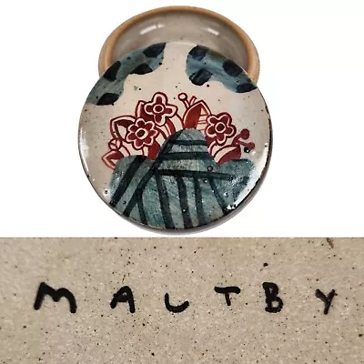 Buy John Maltby Pottery Vtg Lidded Bowl Pot Floral Asian Jewelry Trinket Dish Rare • 1,152.59£