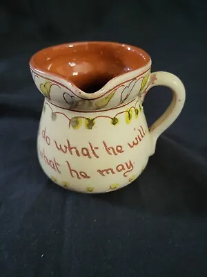 Buy Antique Devon Motto Ware Torquay Pottery Early Small Lipped Pouring Vessel Jug • 10£