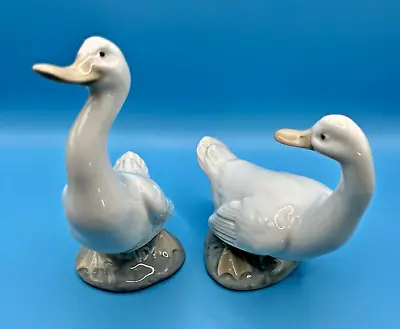 Buy Pair Of Large NAO Lladro Geese / Ducks Figurines • 9.95£