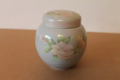 Buy Vintage Large Sadler  Grey With Pink Flowers  Ginger Jar With Lid • 15£