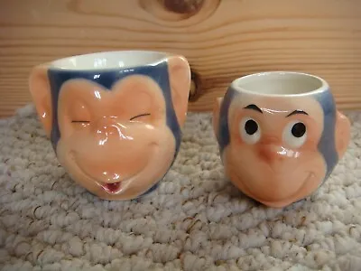 Buy 2 X Vintage 1962 Goebel Productions  Happy Chimps  Egg Cups • 28£