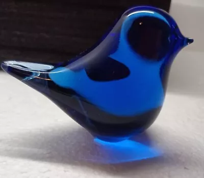 Buy Vintage Blue Wedgwood Bird Glass Paperweight • 7.99£