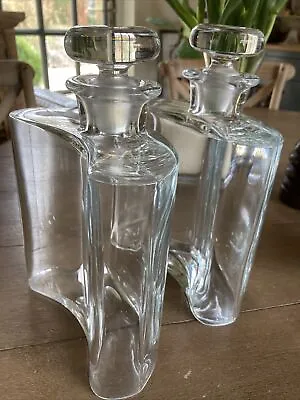 Buy Pair LSA Glass Hip Flask Design Spirits/Whisky Decanters From John Lewis Wedding • 89£