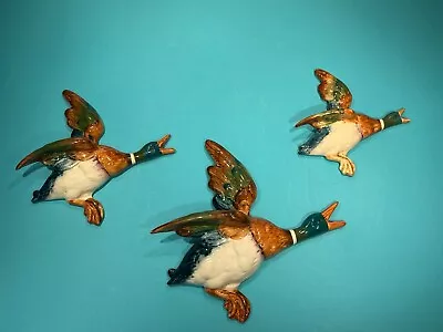 Buy Set Of Three Beswick Flying Ducks Nos 596-1,2 And 3 Damaged/Repaired • 60£