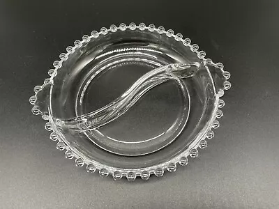 Buy Imperial Candlewick Crystal Elegant Glassware Divided Relish Dish  6 1/2 In. • 9.49£