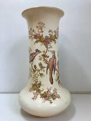 Buy Crown Ducal Warm Ivory Blush Pheasant Wild Bird Decorative Vase 23cm X 12cm • 18.99£