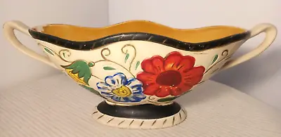 Buy Brentleigh Ware- Mantel Vase 'Sundsvall' - Art Deco Floral- Beautiful- RARE-gc • 20£