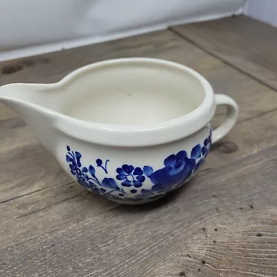 Buy Fajans Blue And White Flower Pottery Gravy Boat • 6.99£