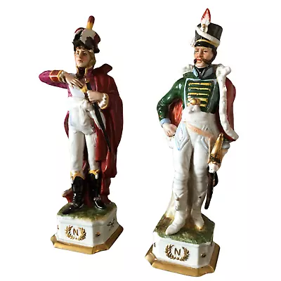 Buy Vintage/Antique Capodimonte  Porcelain  Napoleonic Generals/Figurines Set Of 2 • 258.08£