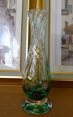 Buy Vintage Langham Art Glass Vase Labelled • 15£