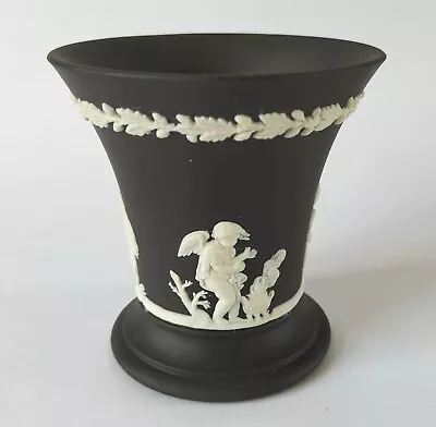 Buy Wedgwood Jasperware Black Vase Seasons • 27£