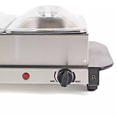 Buy Compact 200W Large Electric Buffet Server 3 Warming Trays Hot Plate Food Warmer • 70.99£