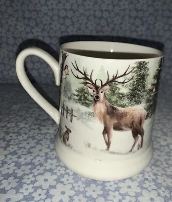 Buy Tesco Cotswold Christmas Stoneware Mug / Cup. Reindeer Robin Wildlife Scene. #D1 • 5£