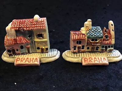 Buy  Miniature Vintage Ceramic Prague Ornamental Buildings. • 5£