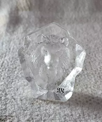 Buy Mats Jonasson Crystal Lion Sculpture Made In Sweden Full Lead  • 7£