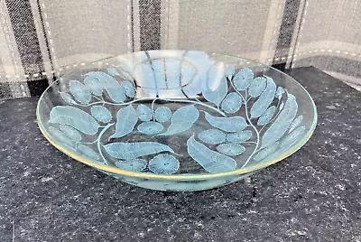 Buy Vintage Mid Century Chance Glass Calypto Pattern Bowl 22cm Approx • 11.50£