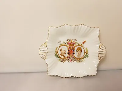 Buy The Foley China Edward & Alexandar Coronation June 26th 1902 Trinket Dish • 10£