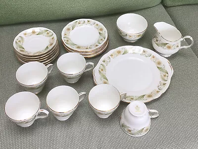 Buy 21 Piece Vintage Duchess Bone China Tea Set - Greensleeves • 17.95£