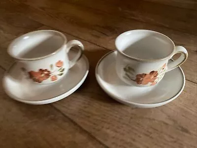 Buy Pottery Denby Serenade Cups And Saucers X 2 —lots More Of This Set Listed • 4.49£