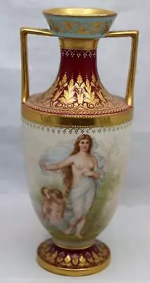 Buy Fabulous Kpm Berlin Vase Hand Painted W/ Semi Nude Aphrodite Signed Forster • 2,357.76£