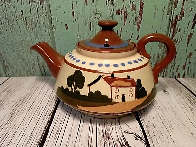 Buy Vintage Torquay Ware Tea Pot Cottage Design Watcombe  You May Get Better Cheer . • 12.80£