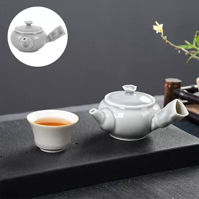 Buy  Mini Teapot Stovetop Asian With Side Handle Chinese Ceramic Desktop Travel • 18.19£