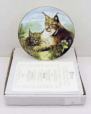 Buy The Kensington Collection - The Wild Cats - Lynx -- Collector Plates 1994 • 9.95£