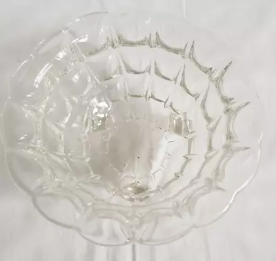 Buy Vintage Pressed Clear Glass Sugar Bowl With 3 Feet • 6£