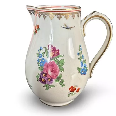 Buy Antique Booths Silicon China Jug/Creamer 4.25”H England Floral • 21.62£
