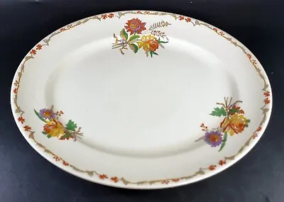 Buy Burleigh Balmoral Dinner Plate Autumn Colours Floral Rose Design • 5.74£