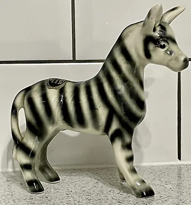 Buy Trentham Art Ware Ceramic Zebra Figurine Made In Devon G Hardy & Co 1954-1968 • 24.95£