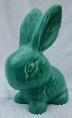 Buy Vintage Sylvac-style Green Snub Nose Rabbit. 208 Mm High. Excellent Condition • 25£
