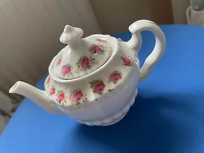 Buy Vintage Floral Small China Tea Pot - Decorative Rose Design - Unbranded • 7.65£