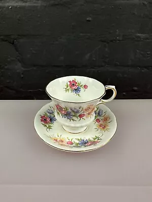 Buy Vintage Paragon Teacup And Saucer Flower Festival • 15.99£
