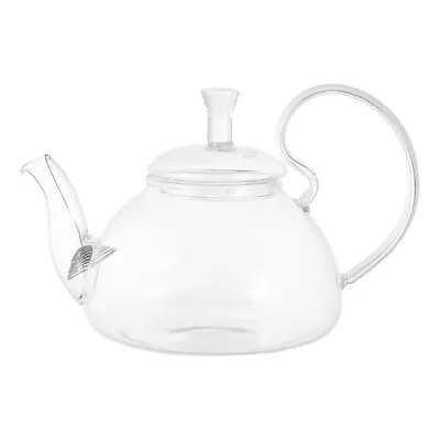 Buy Clear Glass Teapot Set Flower Coffee Maker Kettle • 14.85£