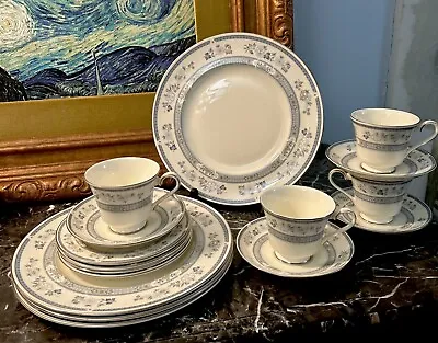 Buy 16 Piece China Service For 4 Royal Doulton Woodland Pattern • 121.90£