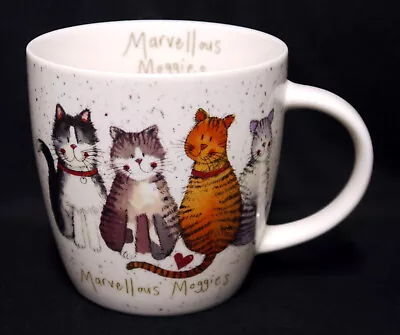 Buy Queens By Churchill Marvellous Moggies Fine China Mug By Alex Clark - Excellent • 3.99£