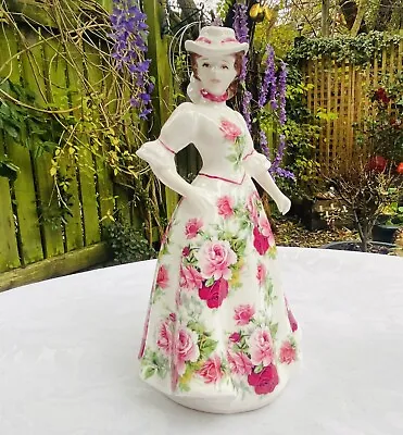 Buy Vintage Fenton Kate Figurine Fine English Bone China Pink Floral 20cm Tall • 15£