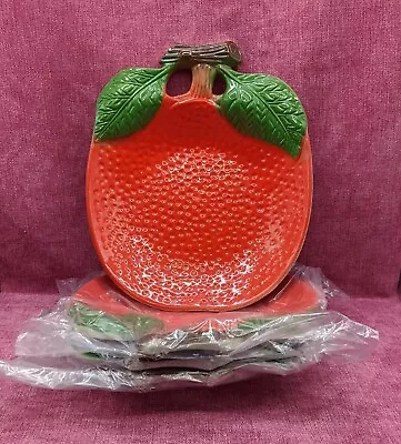 Buy Brand New Children's Reusable Plastic Plates, Strawberries, Set Of 4 • 4.95£