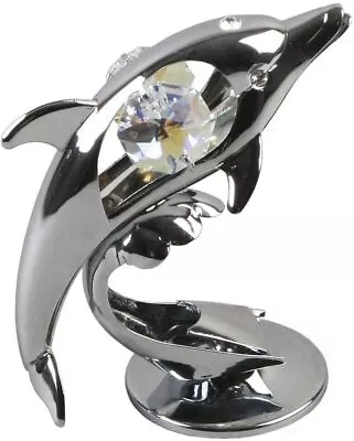 Buy Dolphin Ornament Crystal Ornament - Keepsake With Austrian Crystals By Crystocra • 9.99£