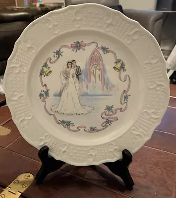 Buy American Traditional Ironstone WEDDING Plate Canonsburg Pottery 10  Gift USA • 11.37£