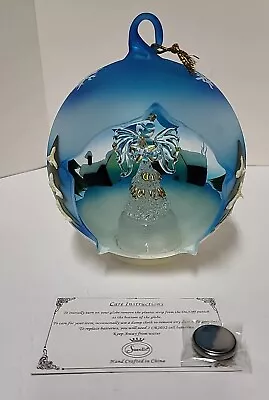 Buy Sorelle Vintage Winter Sky Second Angel  Glass Globe Ornament Light. NIB *READ*  • 23.96£