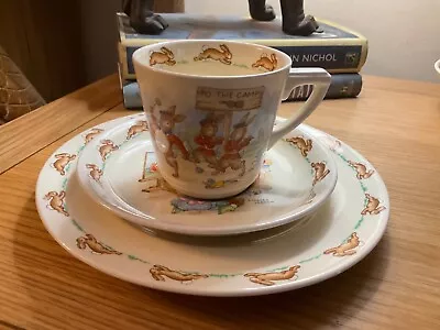 Buy Vintage Royal Doulton Bunnykins Cup & Saucer And Side Plate • 9.99£