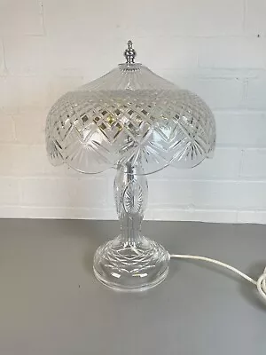 Buy Vintage Tyrone Irish Crystal Lamp Signed Kellswater Mushroom Superb Light • 247£