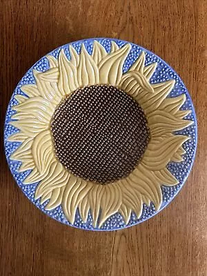 Buy Hand Painted Sunflower Plate Majolica Style 24 Cm Metropolitan Museum Of Art • 9.99£