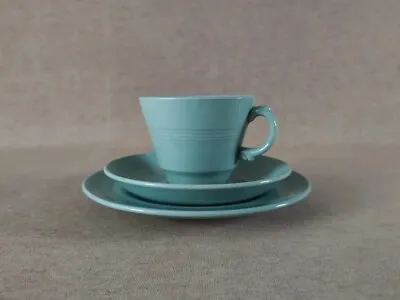Buy Vintage Woods Ware Beryl Green Trio (Tea Cup Saucer Side Plate 1940s Utility)  • 4.99£